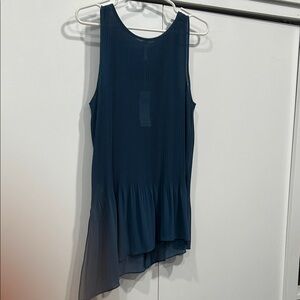 BCBGeneration Teal Pleated Top